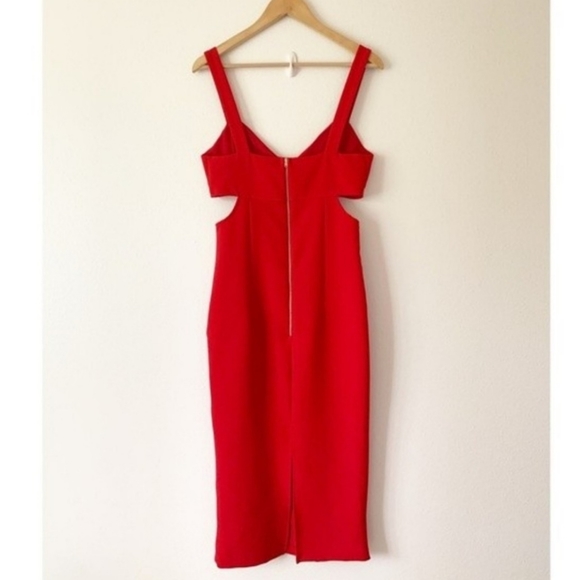 Zara Red Midi Dress - Picture 11 of 13